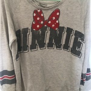 Minnie light weight crew sweatshirt